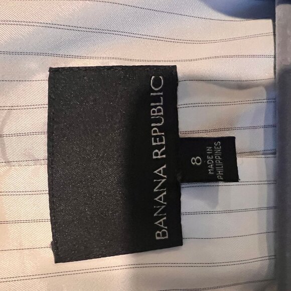 Banana Republic Black Wool Suit Blazer with Pinstripe Lining - Picture 8 of 8